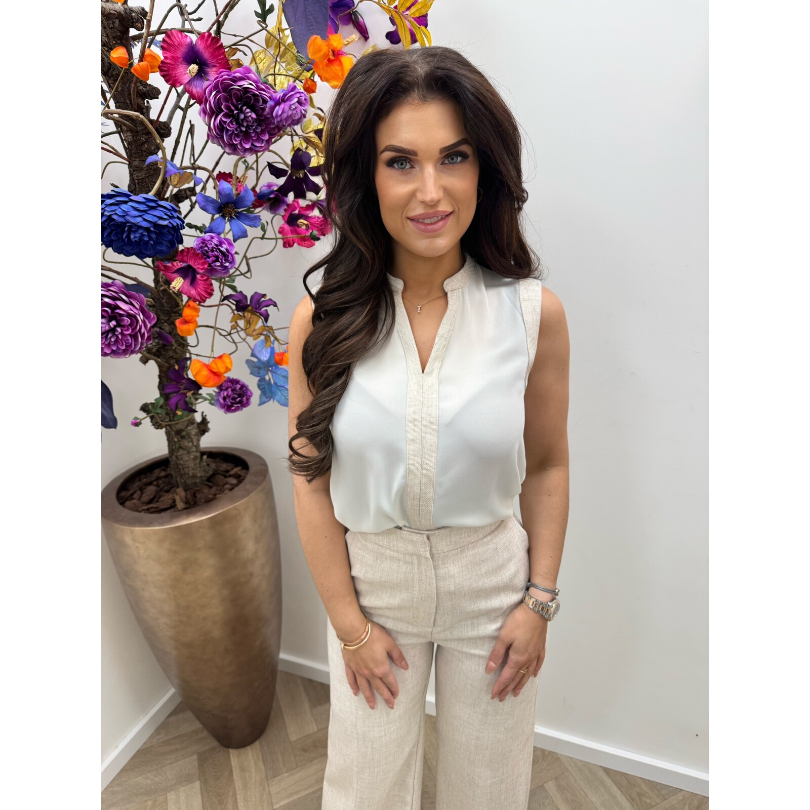 Luxe top Donna H751 Beige