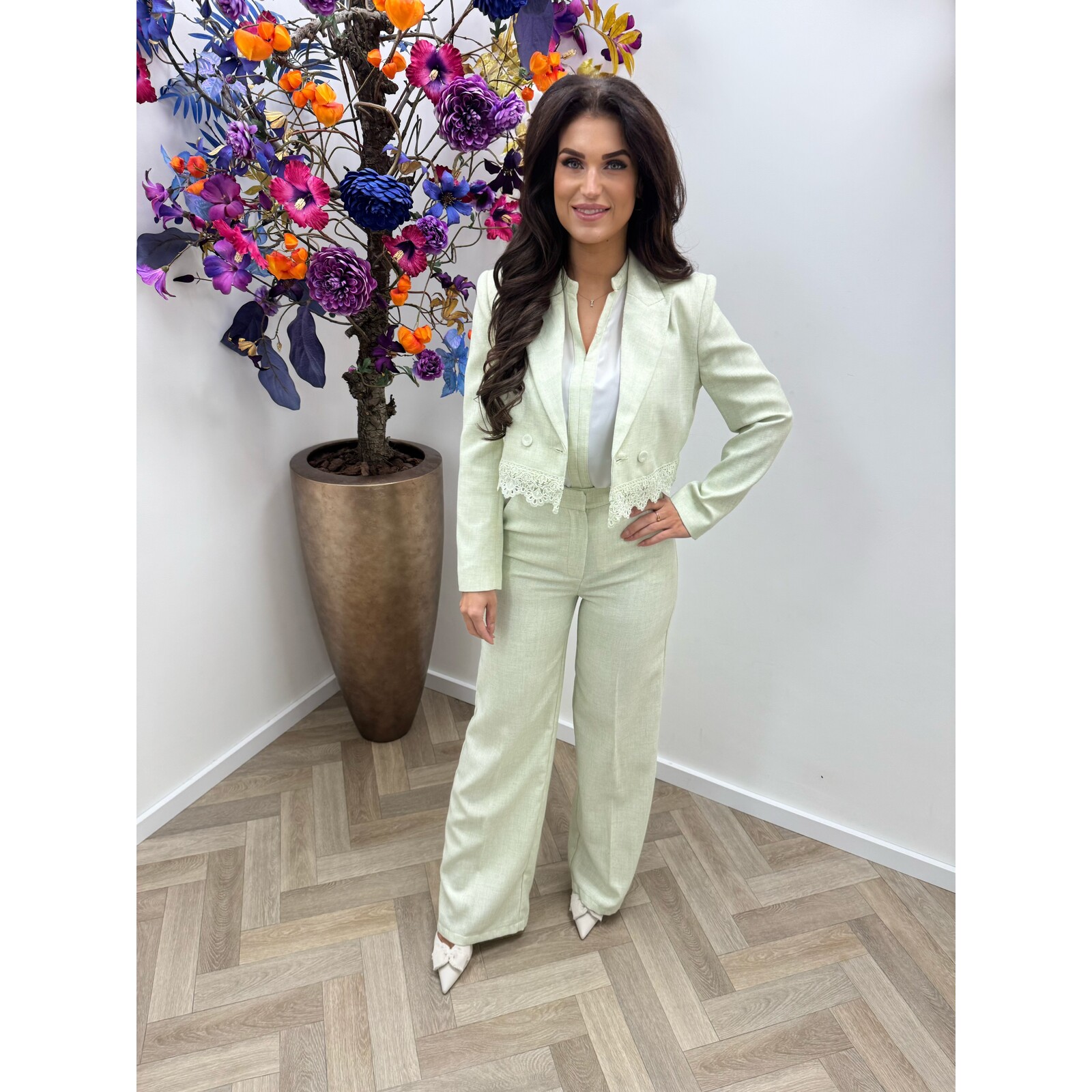 Luxe Blazer Donna V362 Mint