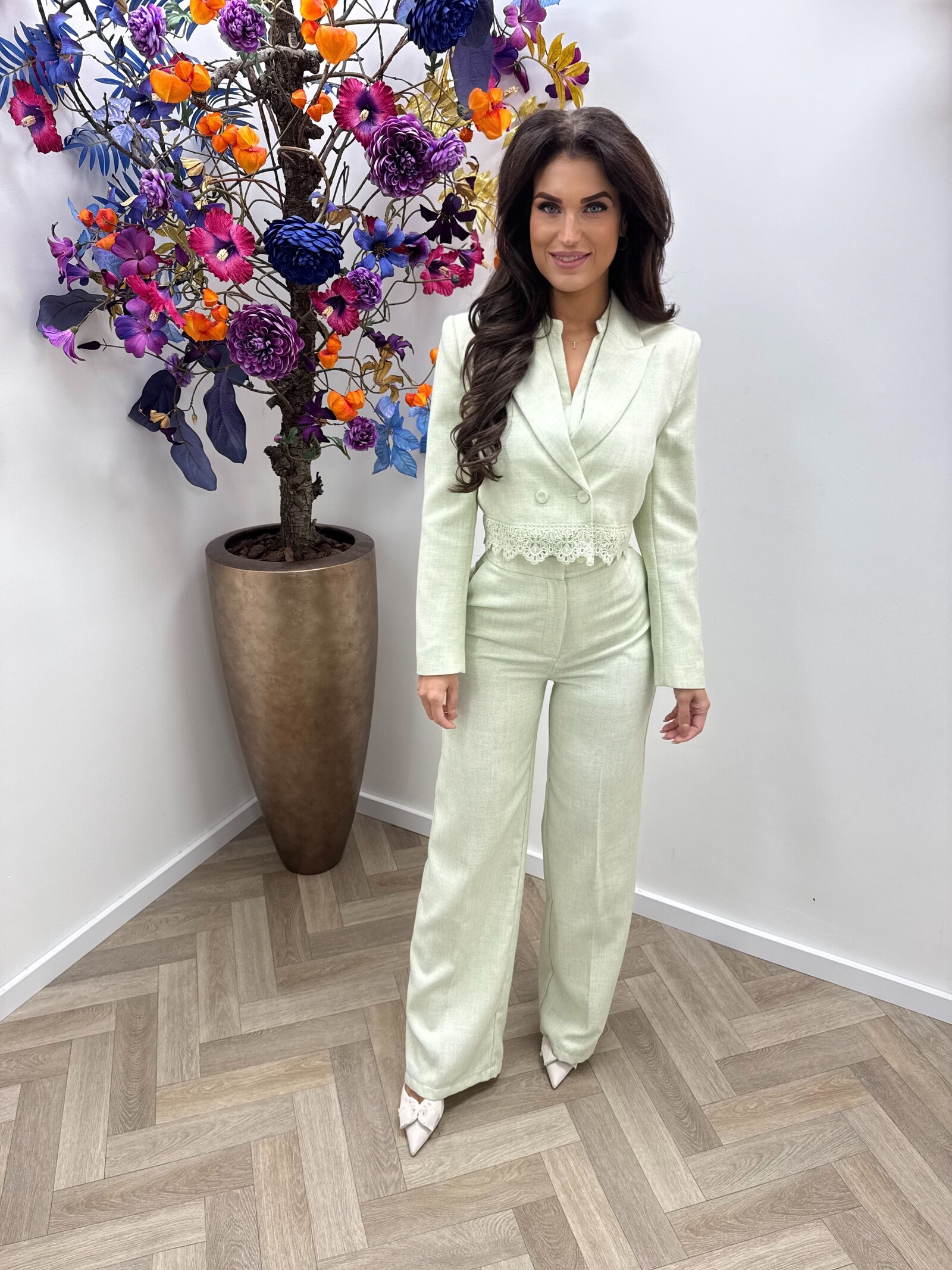 Luxe Blazer Donna V362 Mint