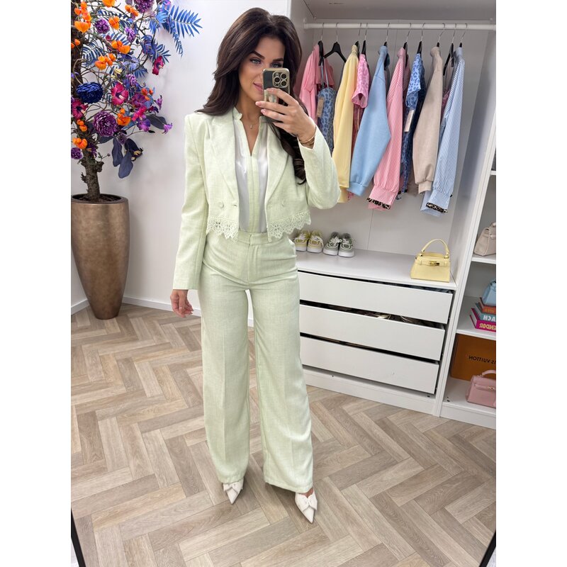 Luxe Blazer Donna V362 Mint