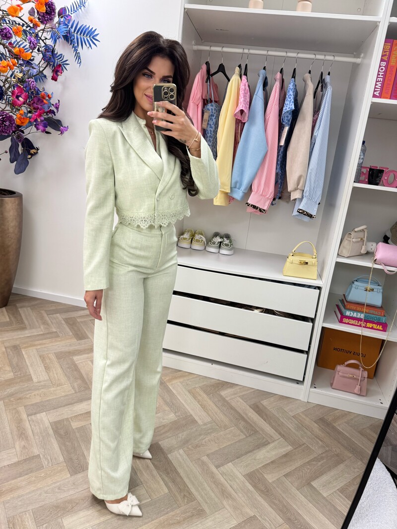 Luxe Blazer Donna V362 Mint