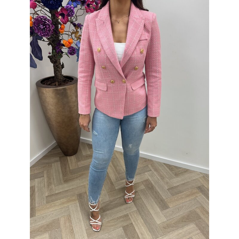 Tweed blazer Bella Pink