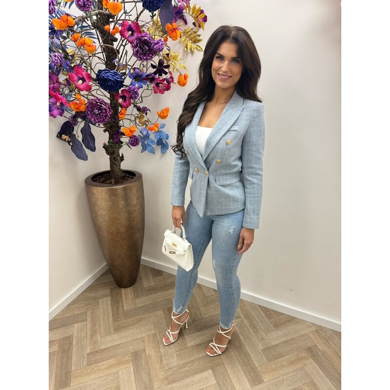 Tweed blazer Bella Blue