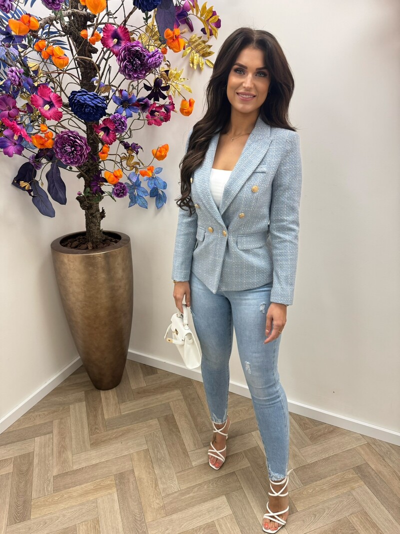 Tweed blazer Bella Blue