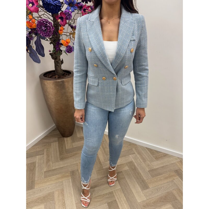 Tweed blazer Bella Blue