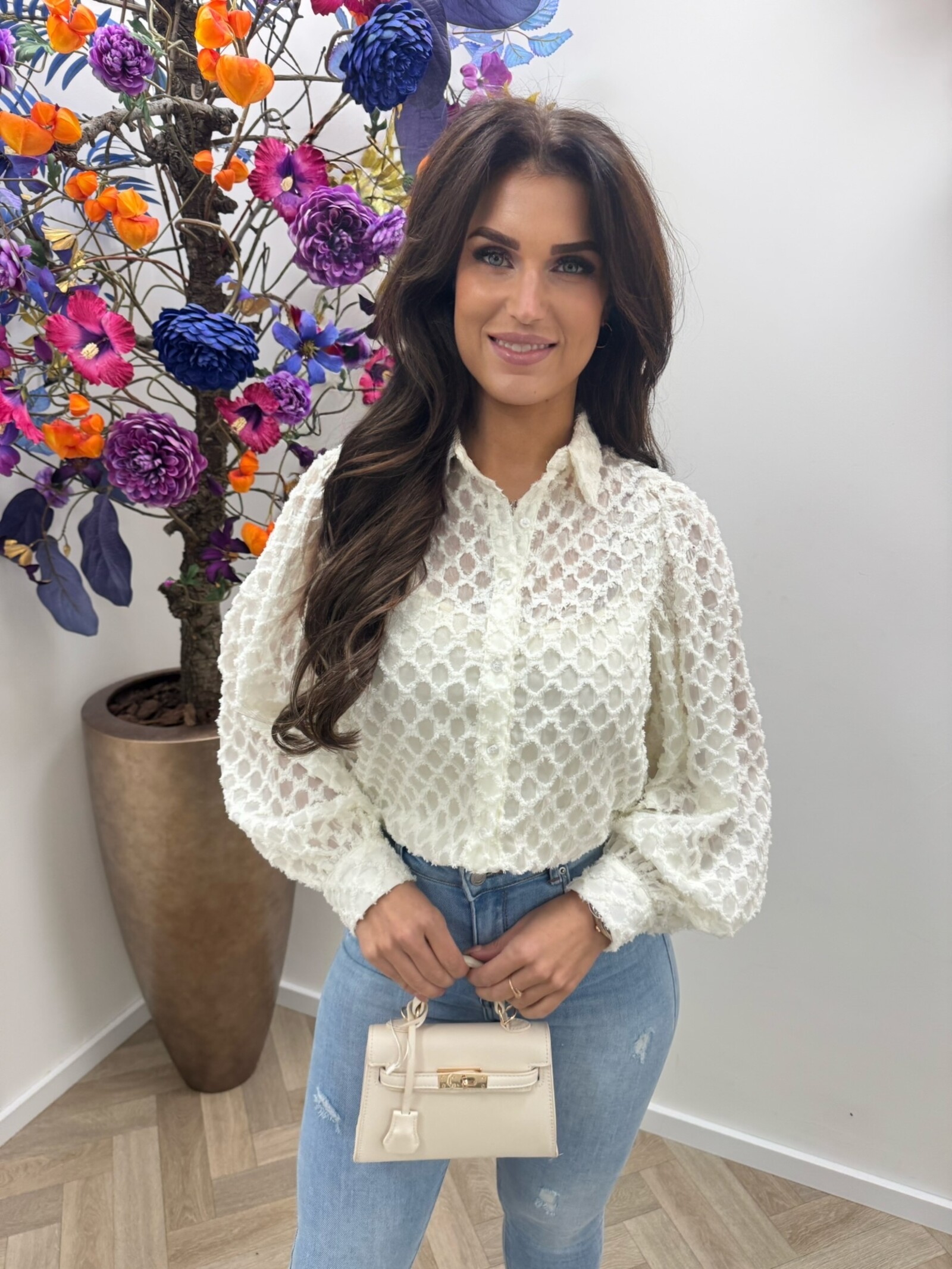 Blouse Fleur AP-2462 Beige