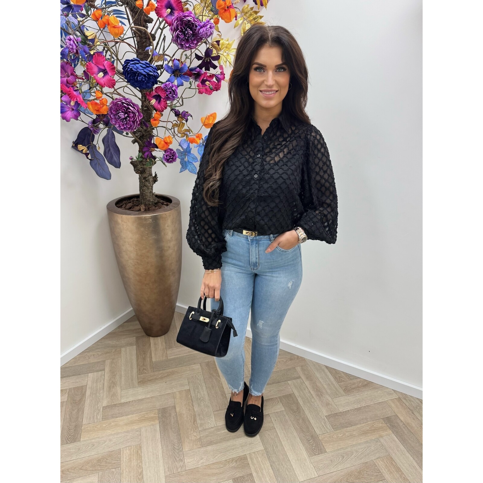 Blouse Fleur AP-2462 Black