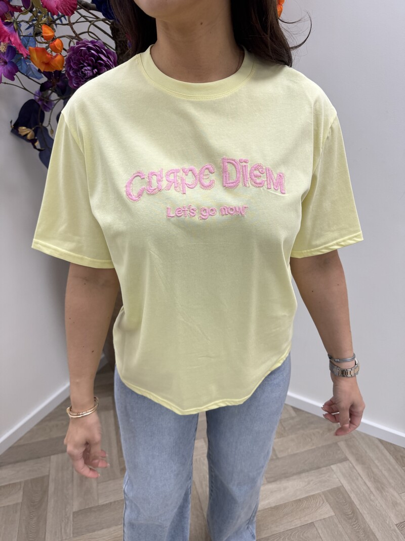 T-shirt CarpeDiem TE350 Yellow