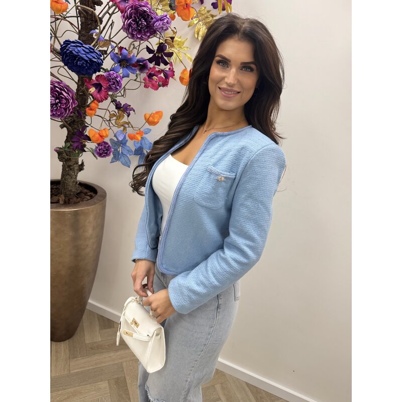 Tweed Blazer Anna Blue