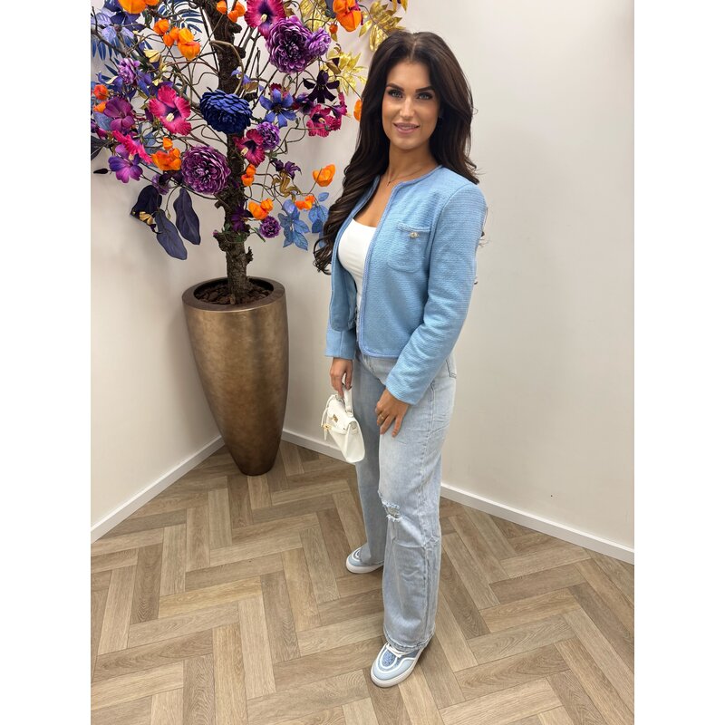 Tweed Blazer Anna Blue