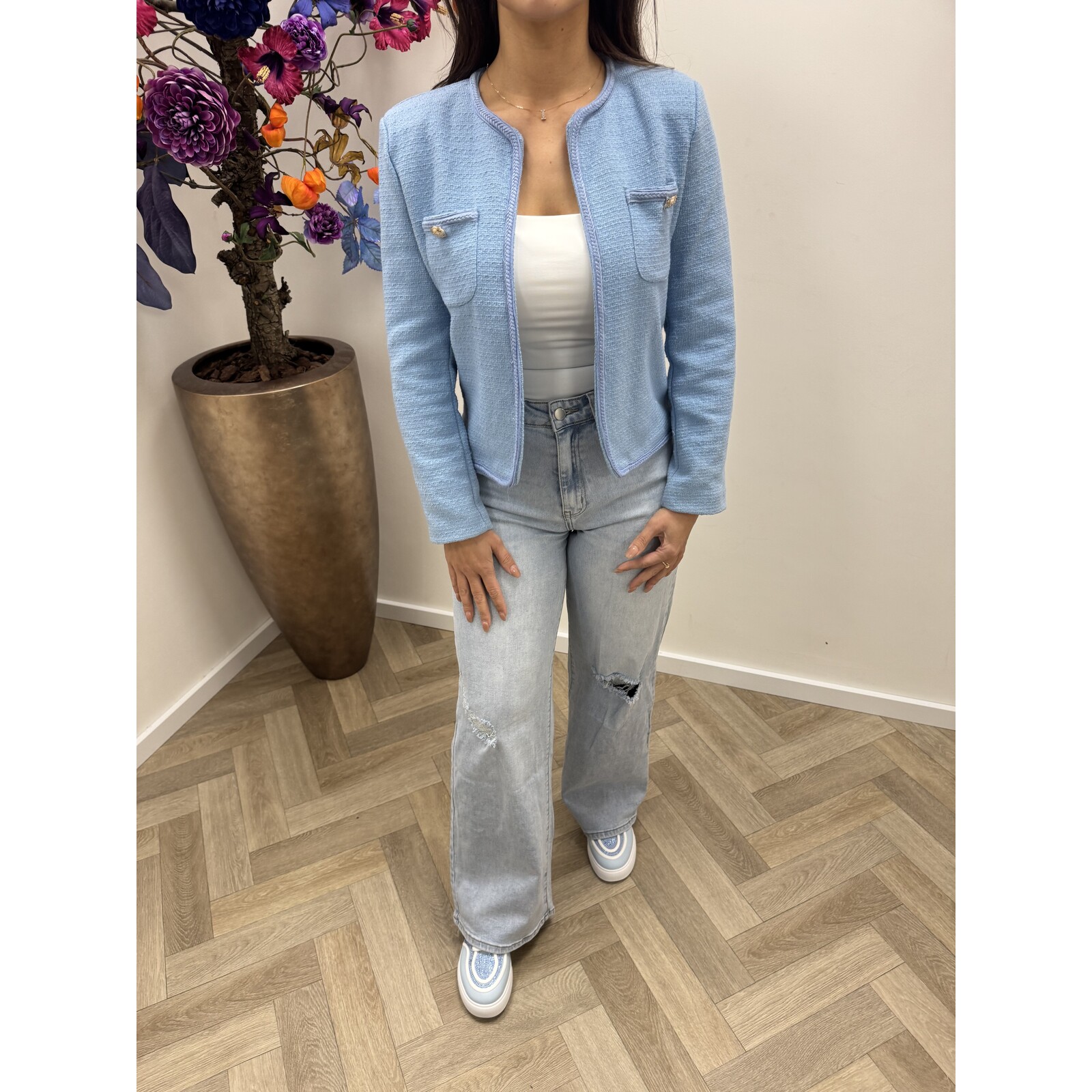 Tweed Blazer Anna Blue