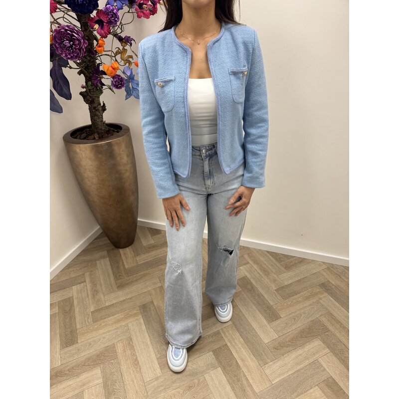 Tweed Blazer Anna Blue