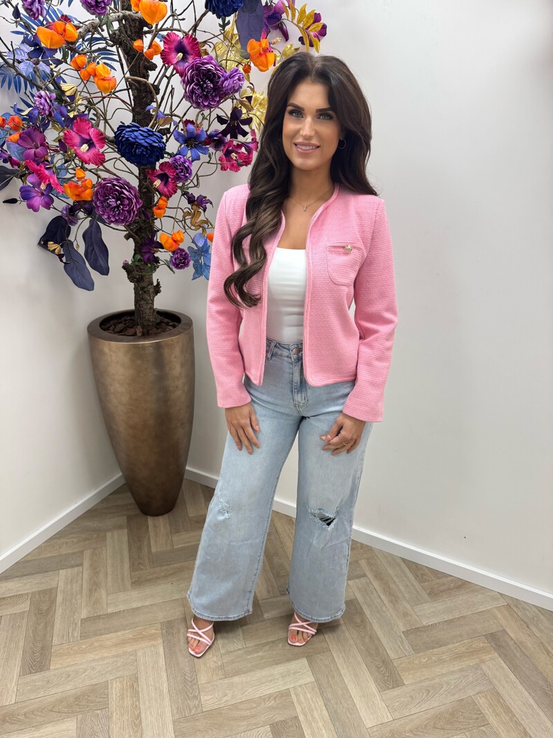 Tweed Blazer Anna Pink