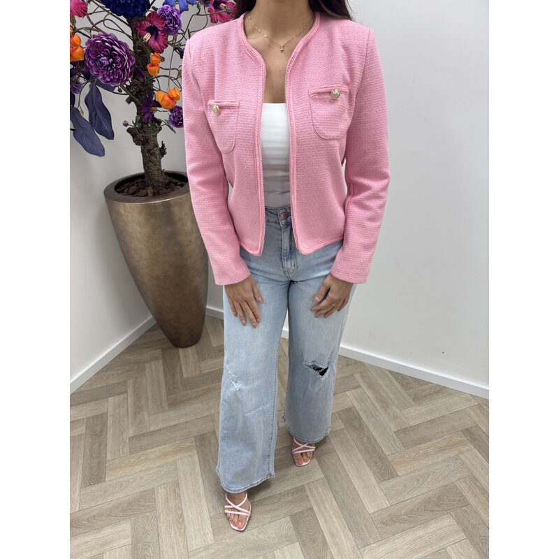 Tweed Blazer Anna Pink