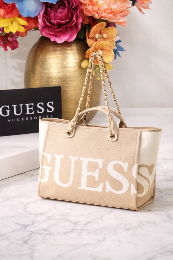 Beach Bag Maxi Guess logo 1233