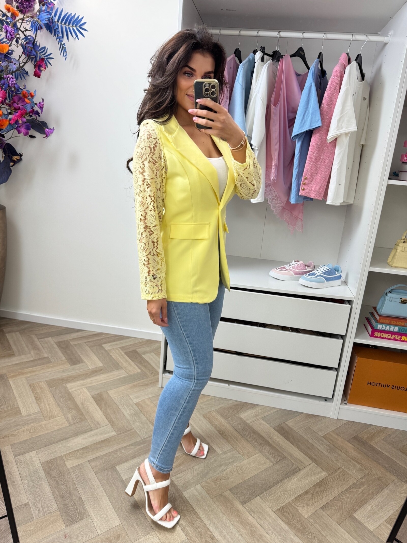 Lace Blazer Summer 3394 Yellow