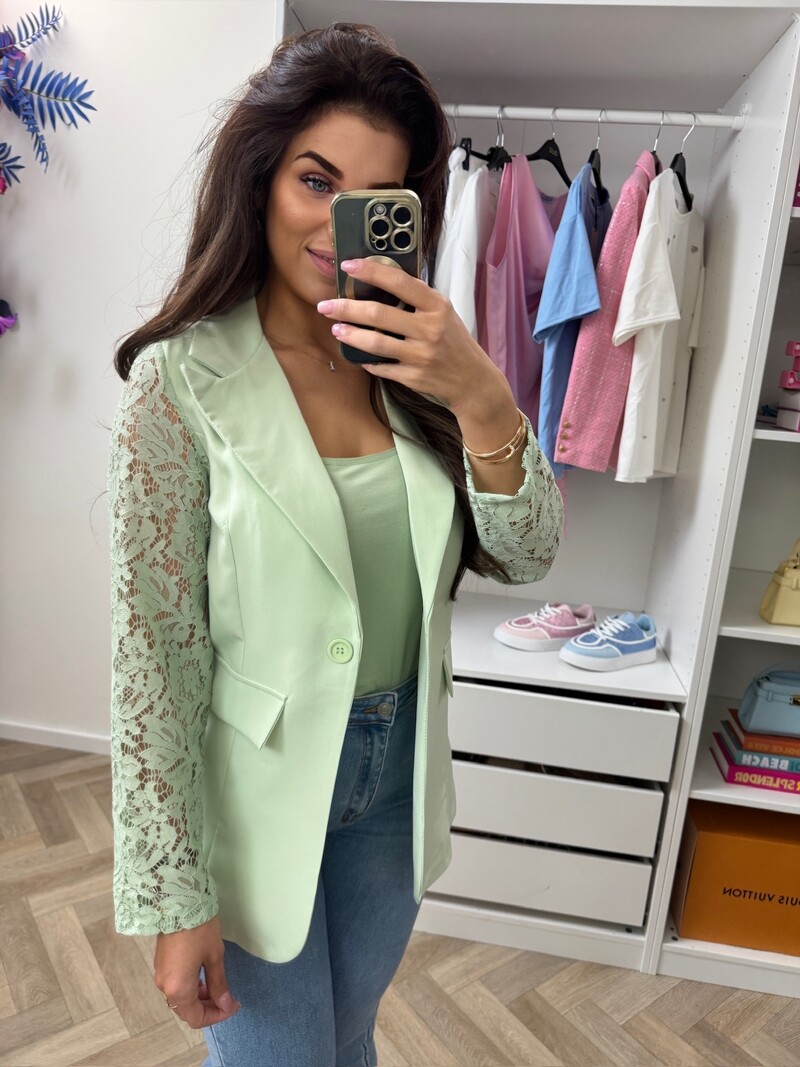 Lace Blazer Summer 3394 Mint