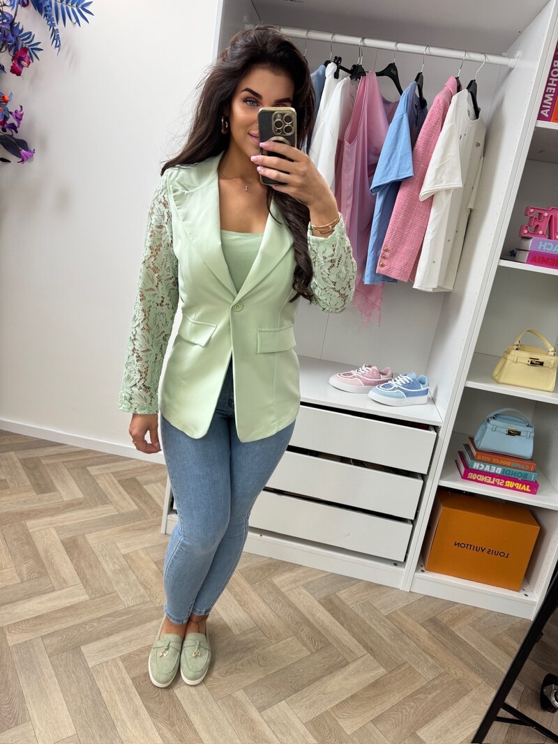 Lace Blazer Summer 3394 Mint