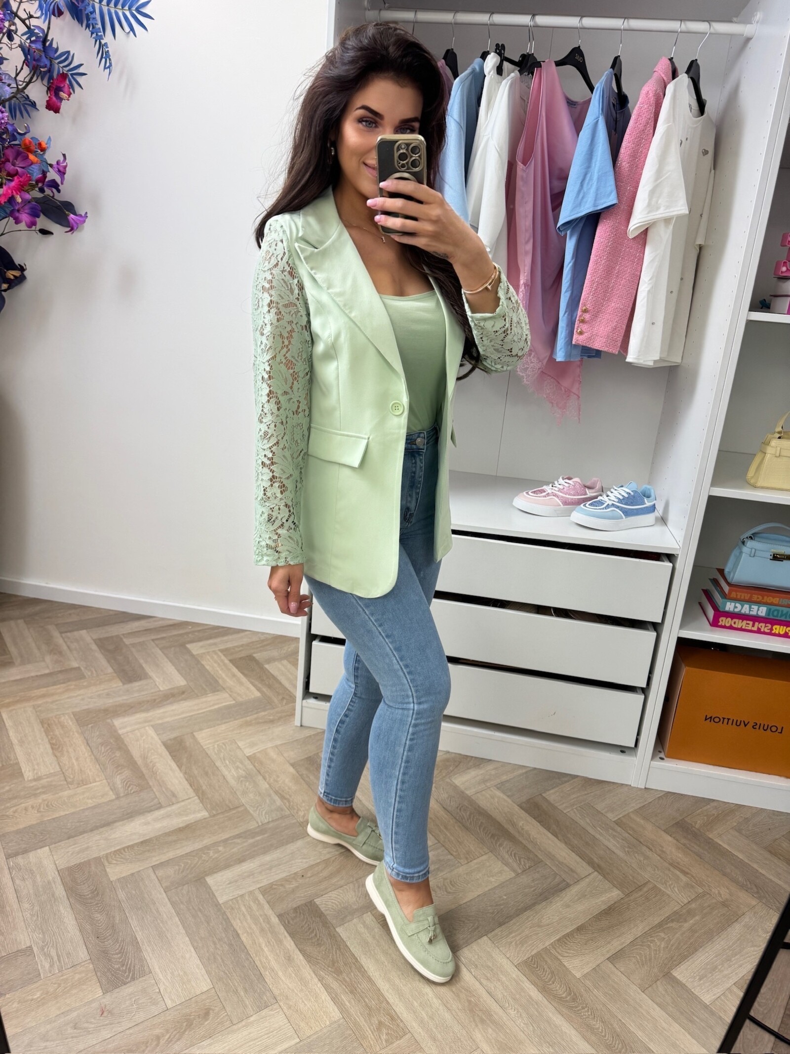Lace Blazer Summer 3394 Mint