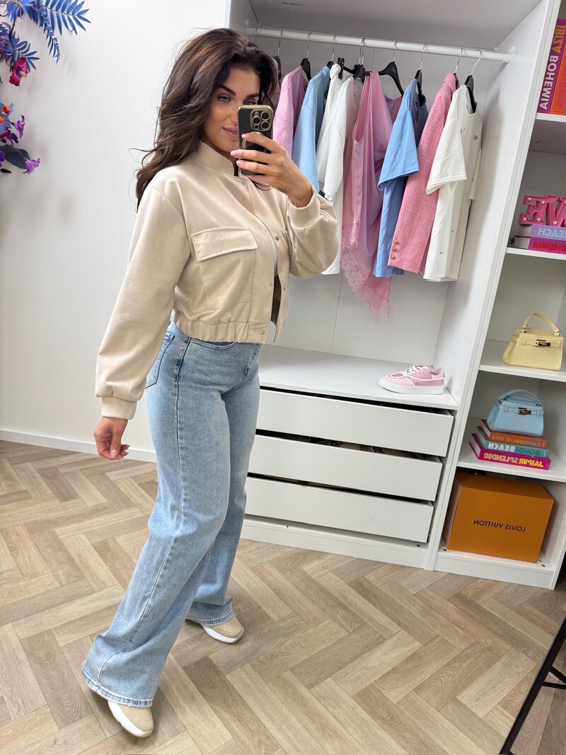 Suède jacket Celina Beige