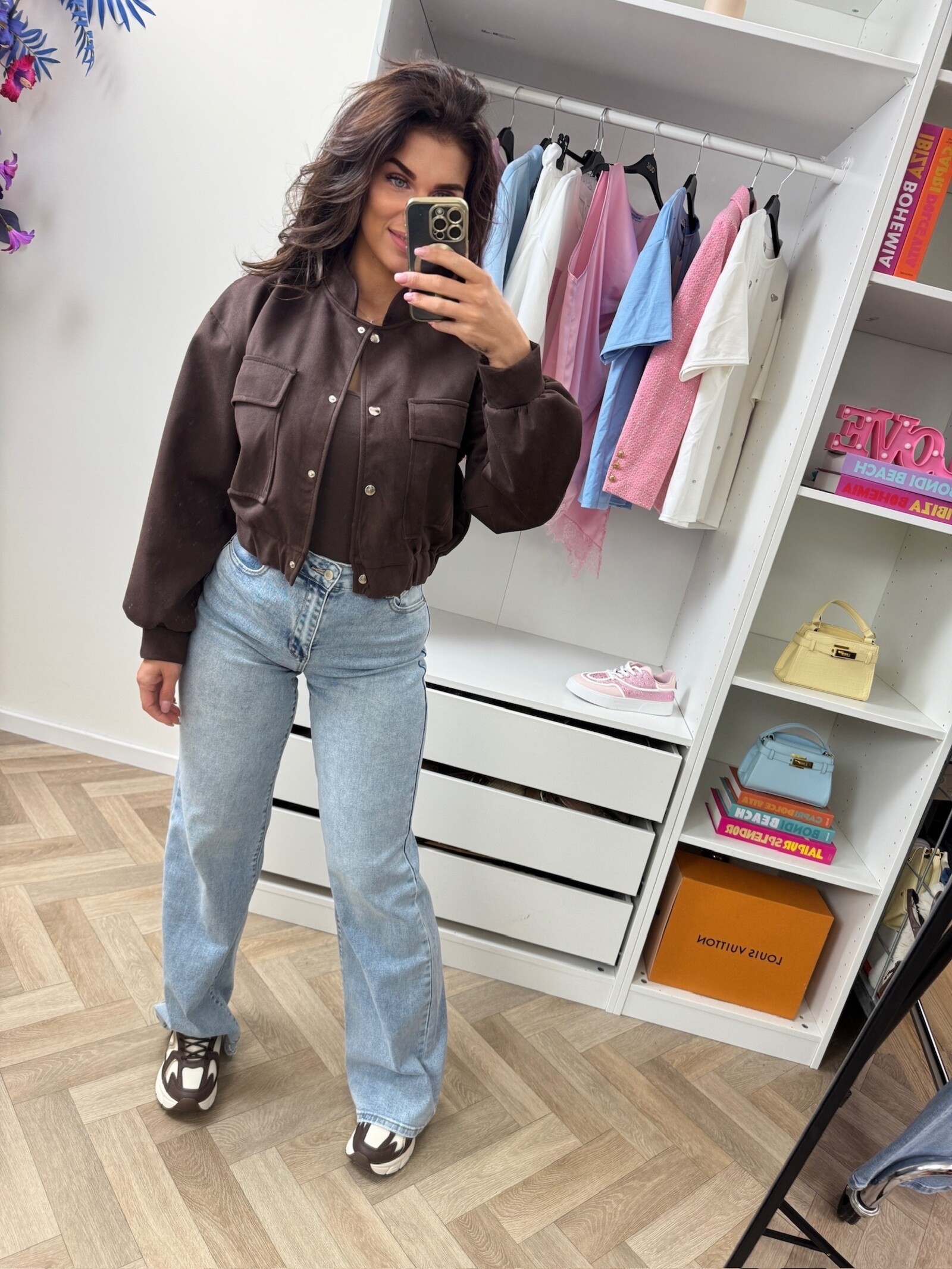 Suède jacket Celina Choco