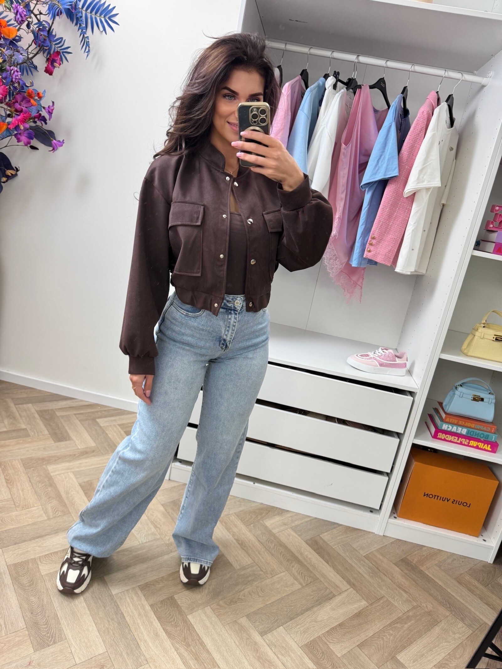 Suède jacket Celina Choco