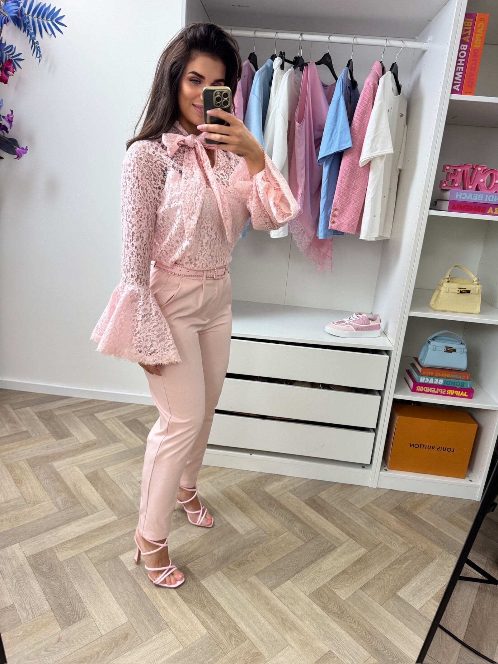 Blouse Stina lace VMCK1071 Pink