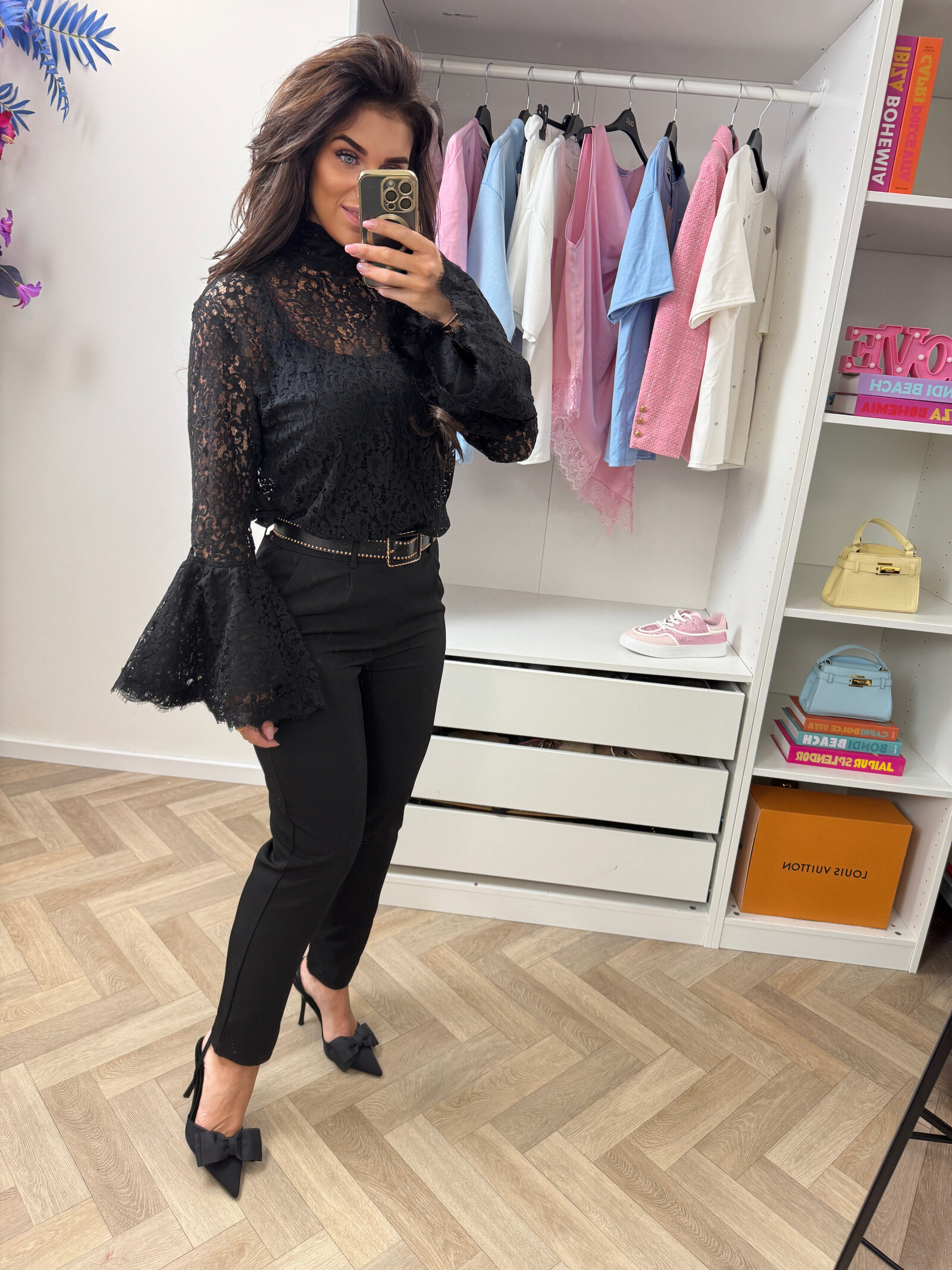 Blouse Stina lace VMCK1071 Black