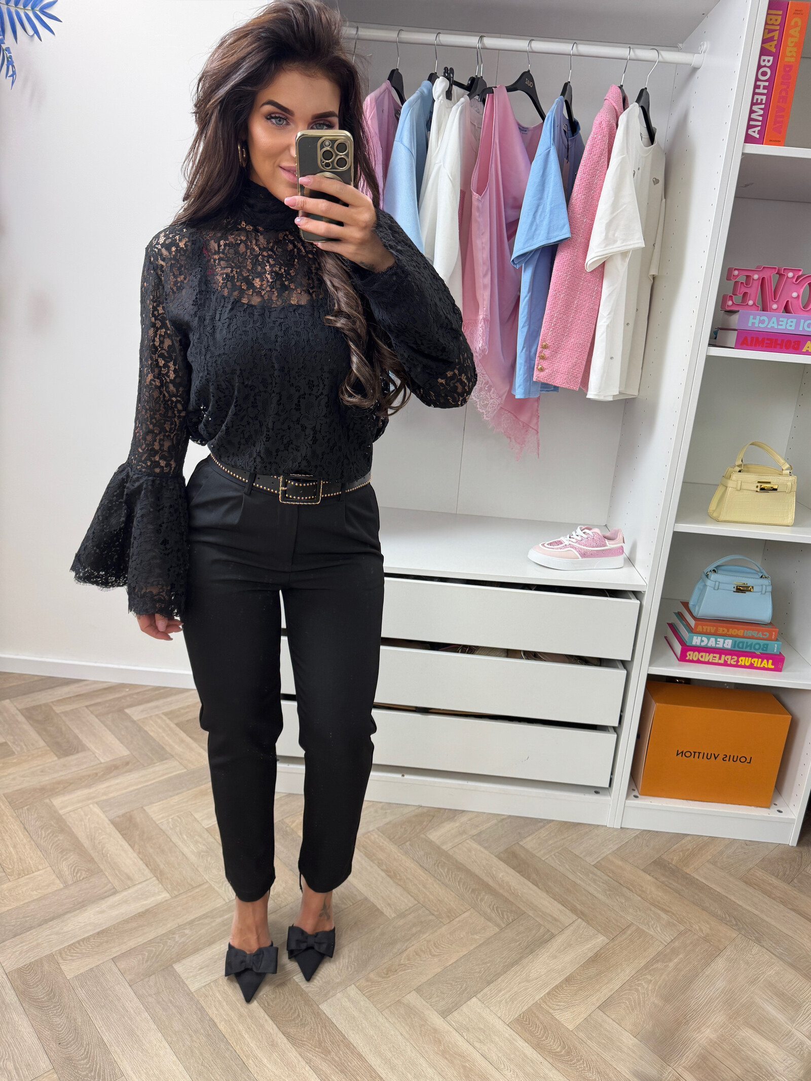 Blouse Stina lace VMCK1071 Black