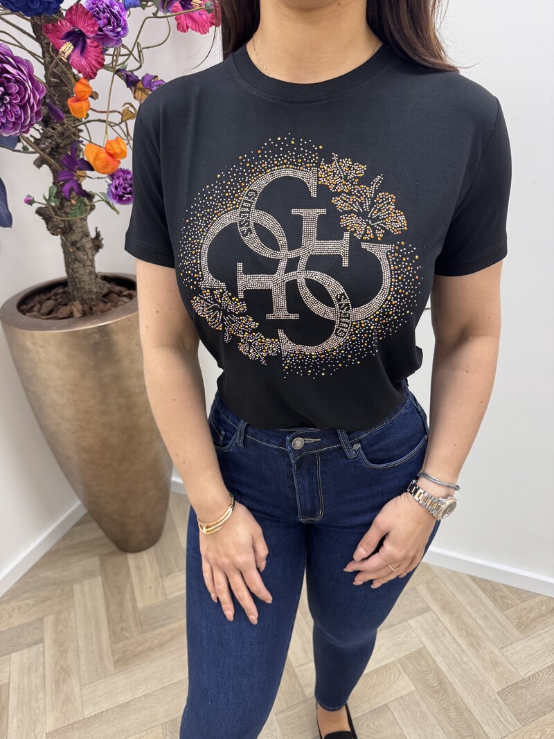 T-shirt Corinne Shine Guess Black 1235