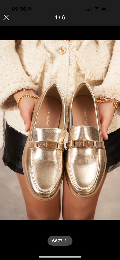 Loafers Gold 6677-1