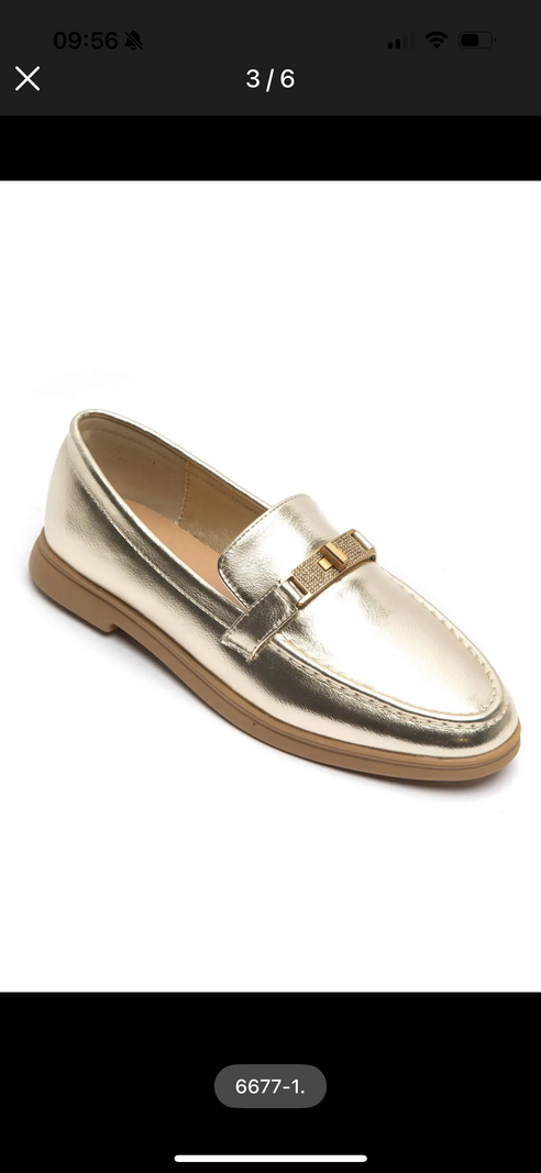 Loafers Gold 6677-1