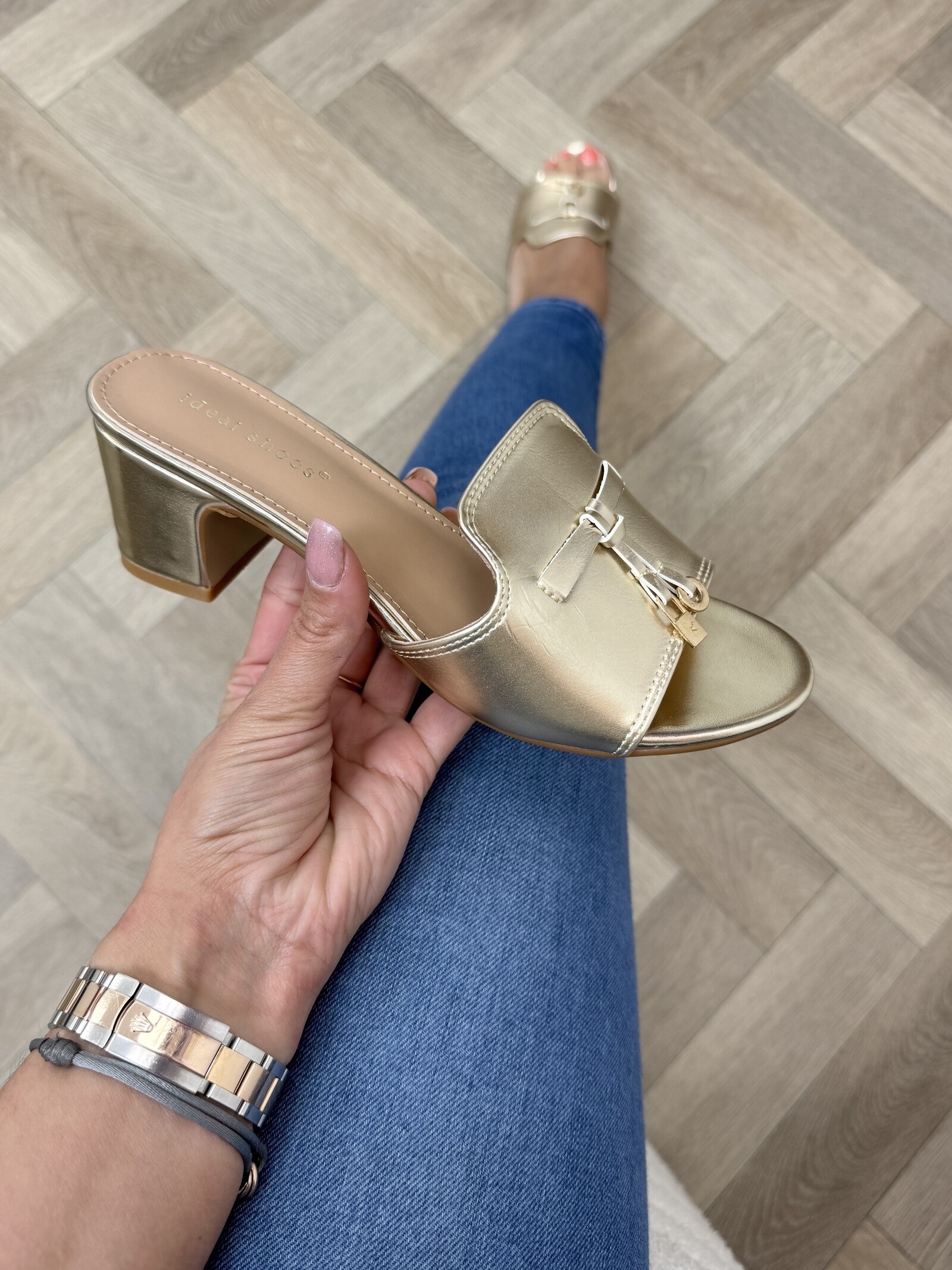 Heels Kelly Suede 8079 Gold