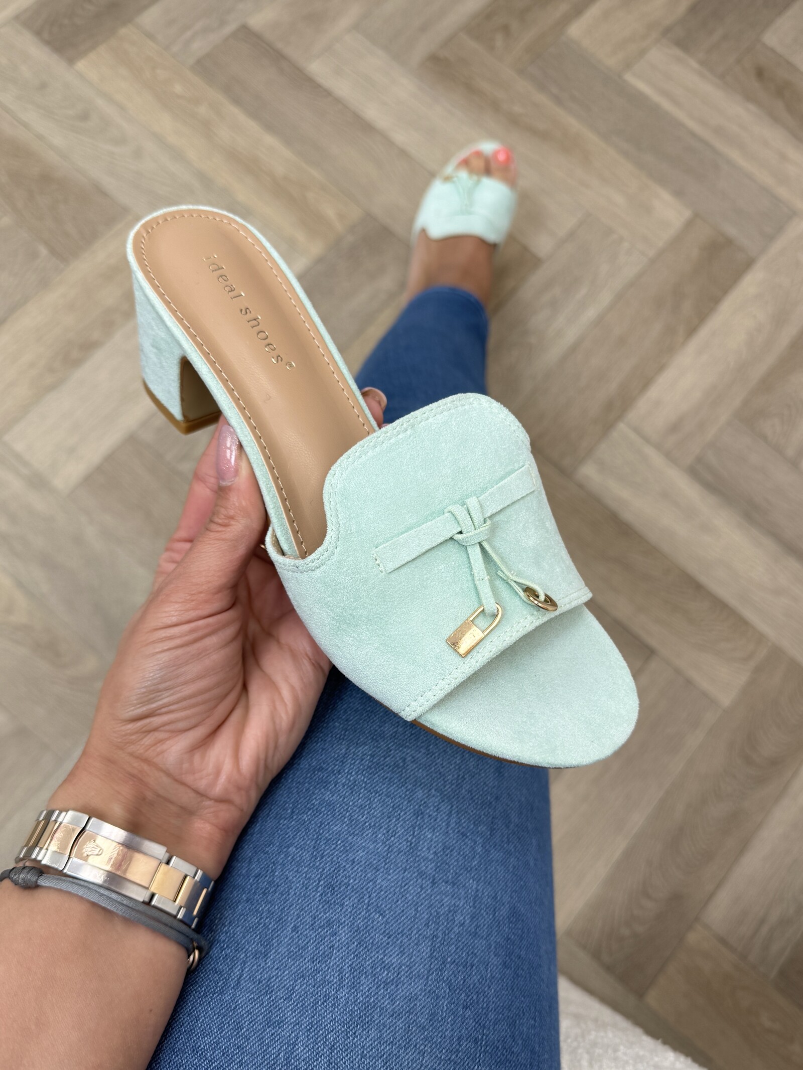 Heels Kelly Suede 8079 Mint