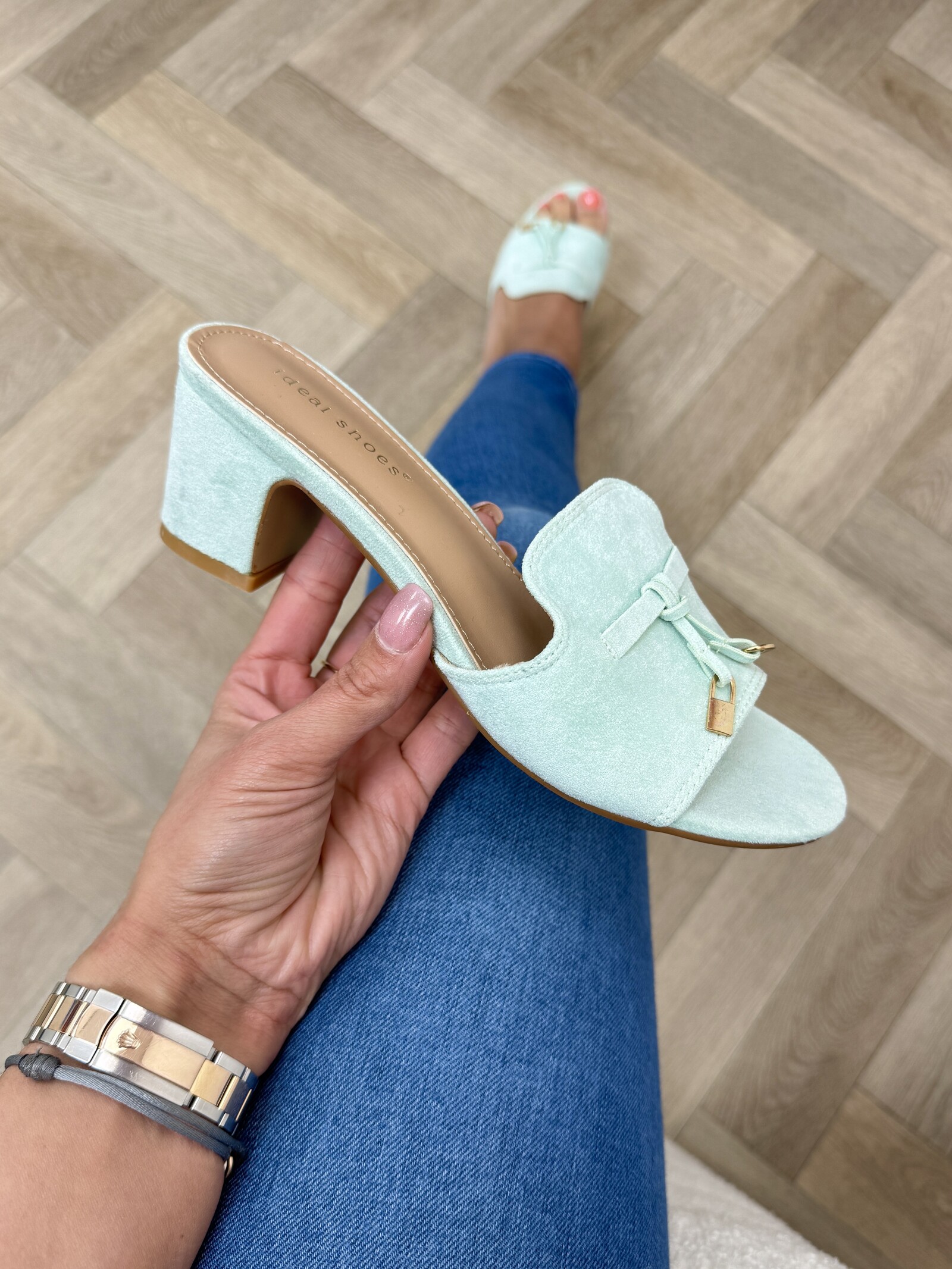 Heels Kelly Suede 8079 Mint