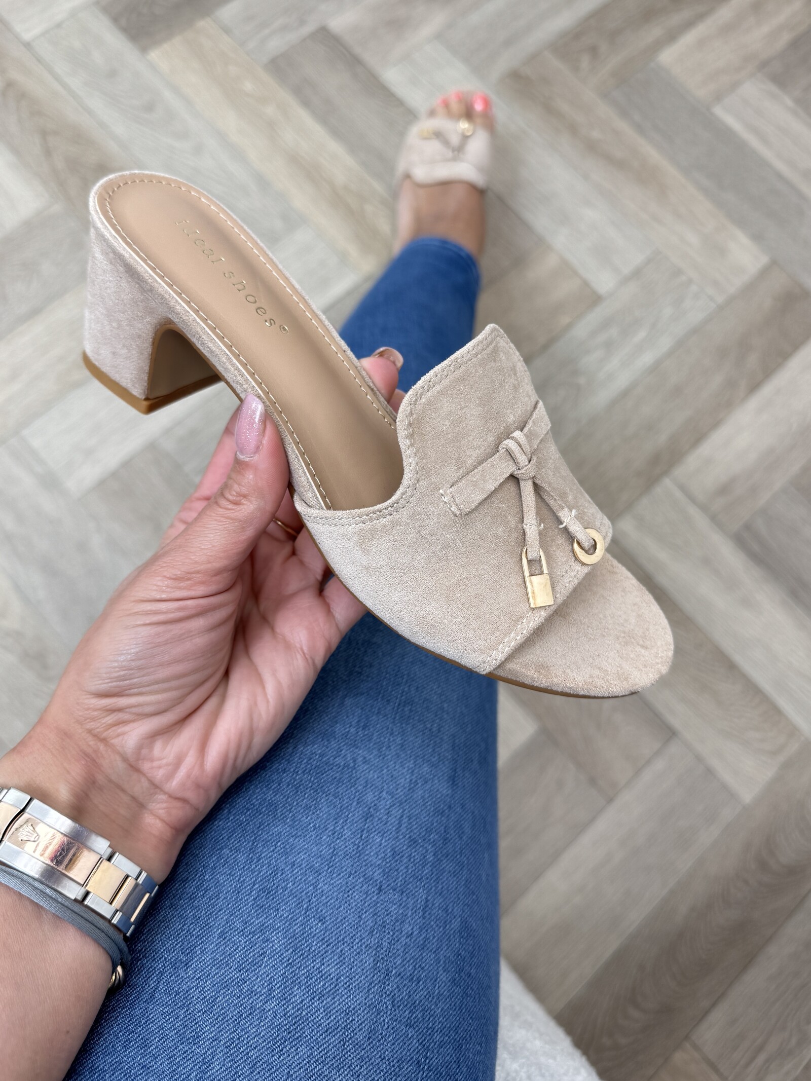 Heels Kelly Suede 8079 Beige