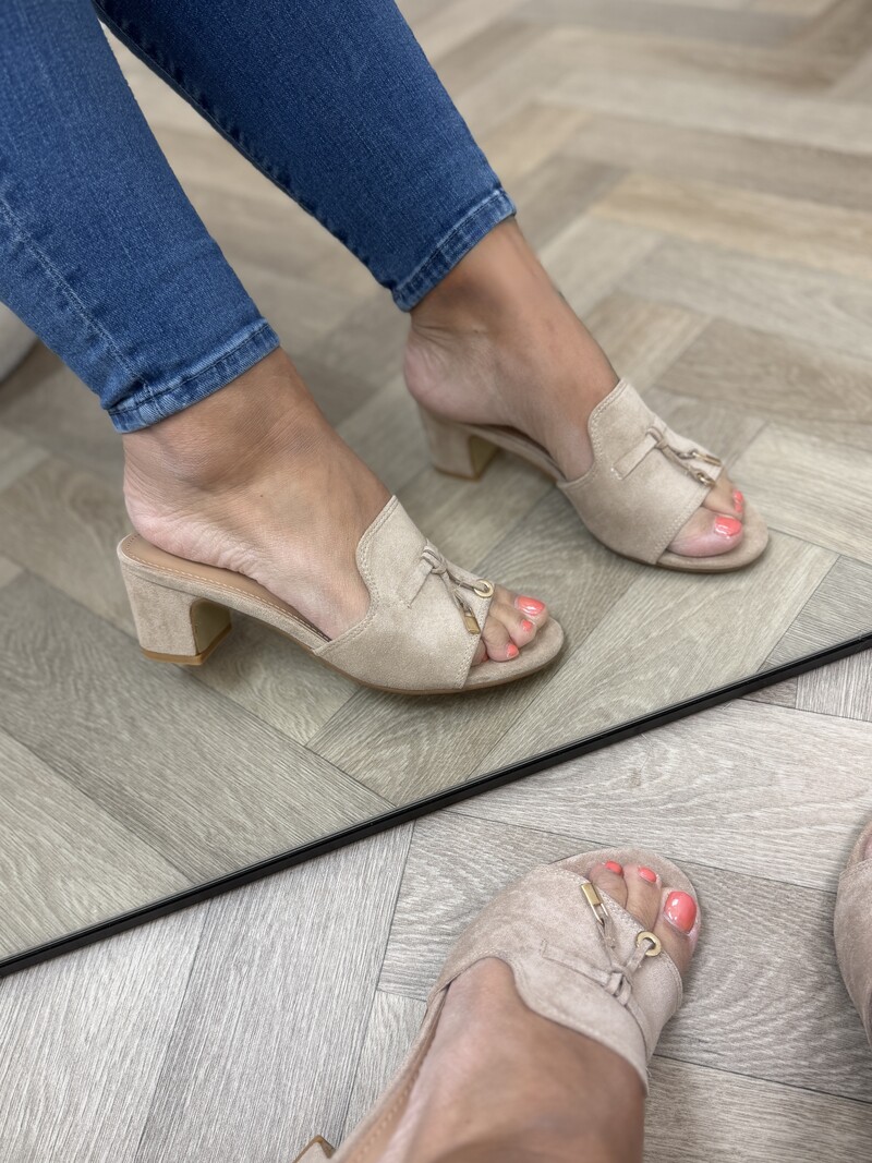 Heels Kelly Suede 8079 Beige