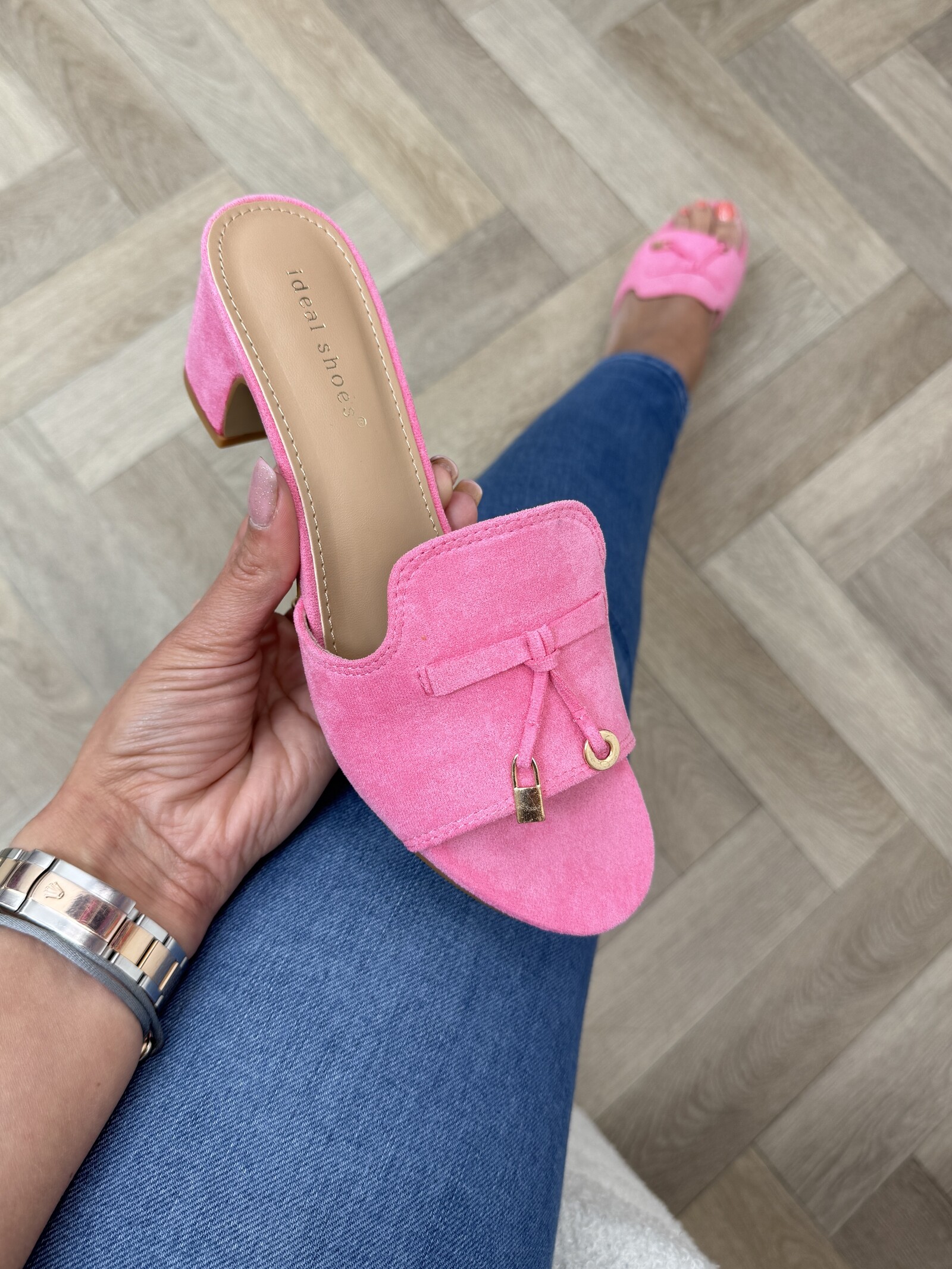 Heels Kelly Suede 8079 Pink