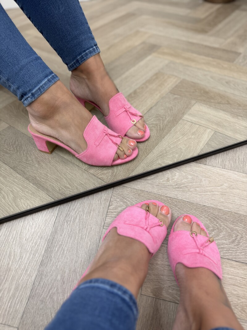 Heels Kelly Suede 8079 Pink