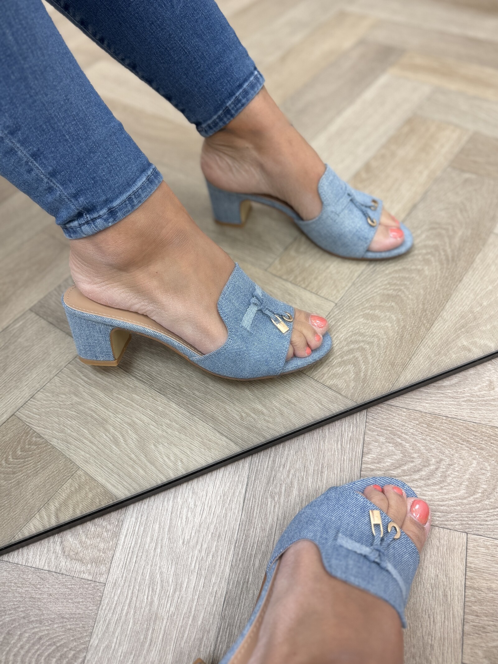 Heels Kelly Suede 8079 Denim