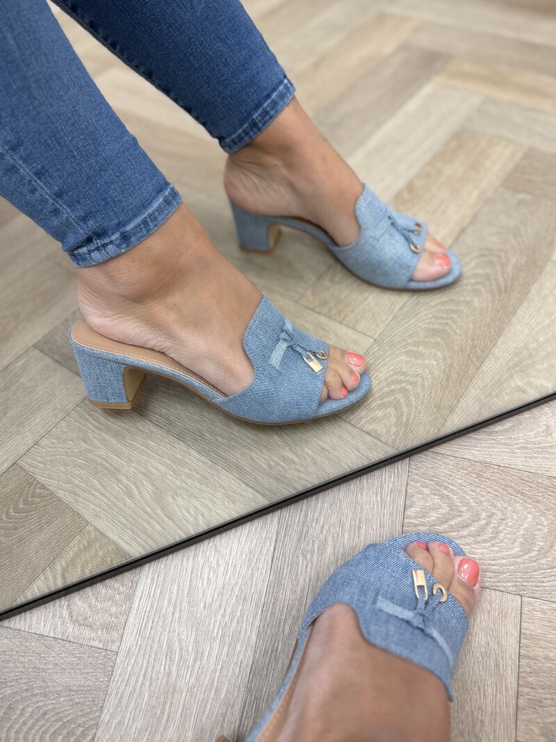 Heels Kelly Suede 8079 Denim