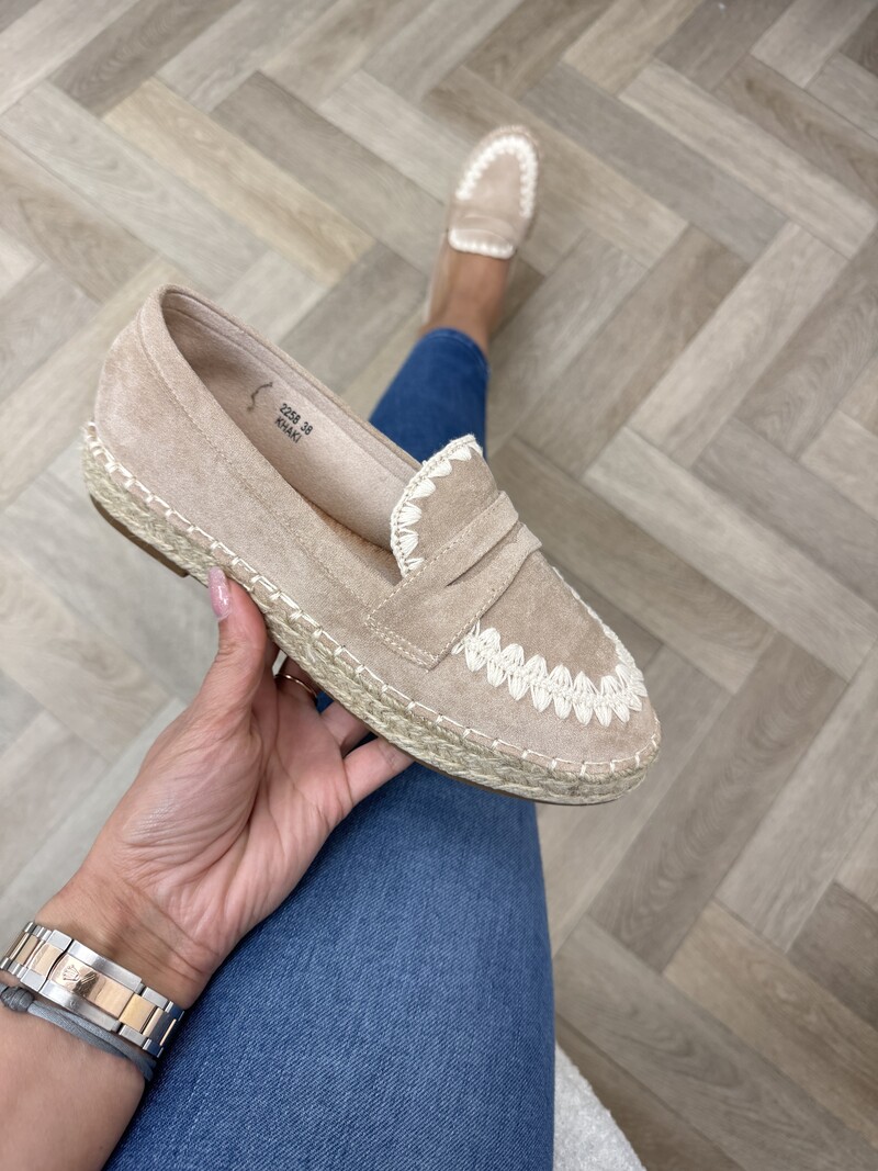 Espadrilles Moon Suede 2258 Beige