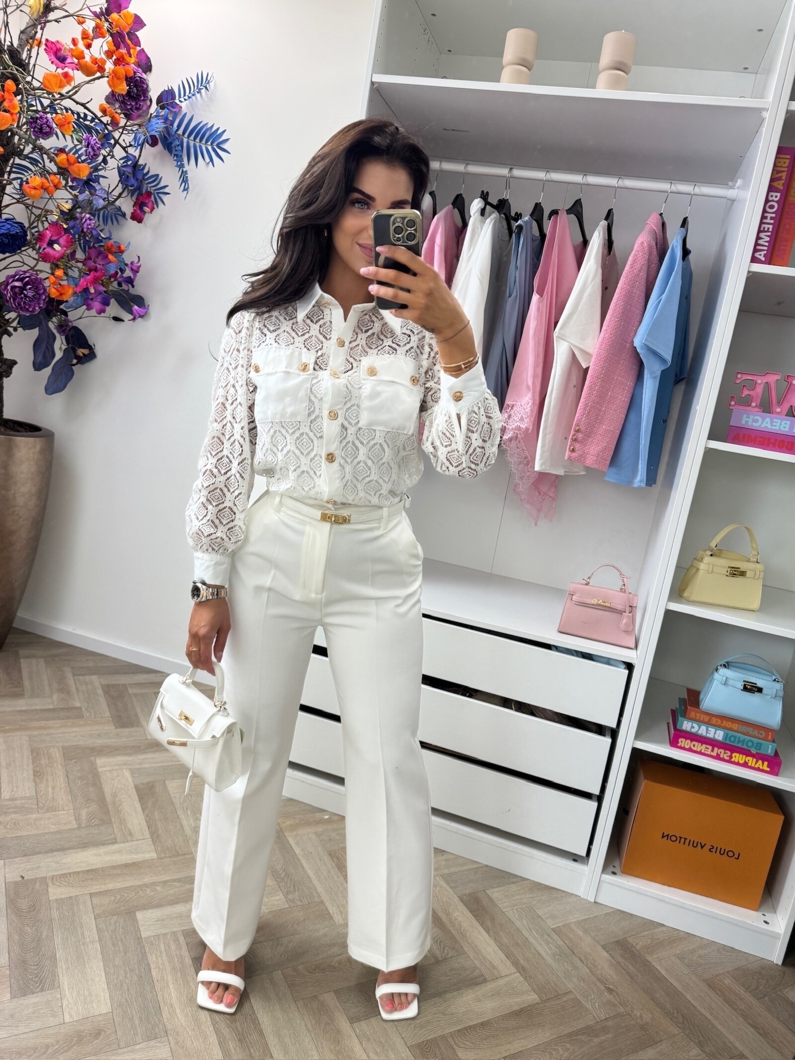 Blouse Leyla Lace VMC2498 Ecru