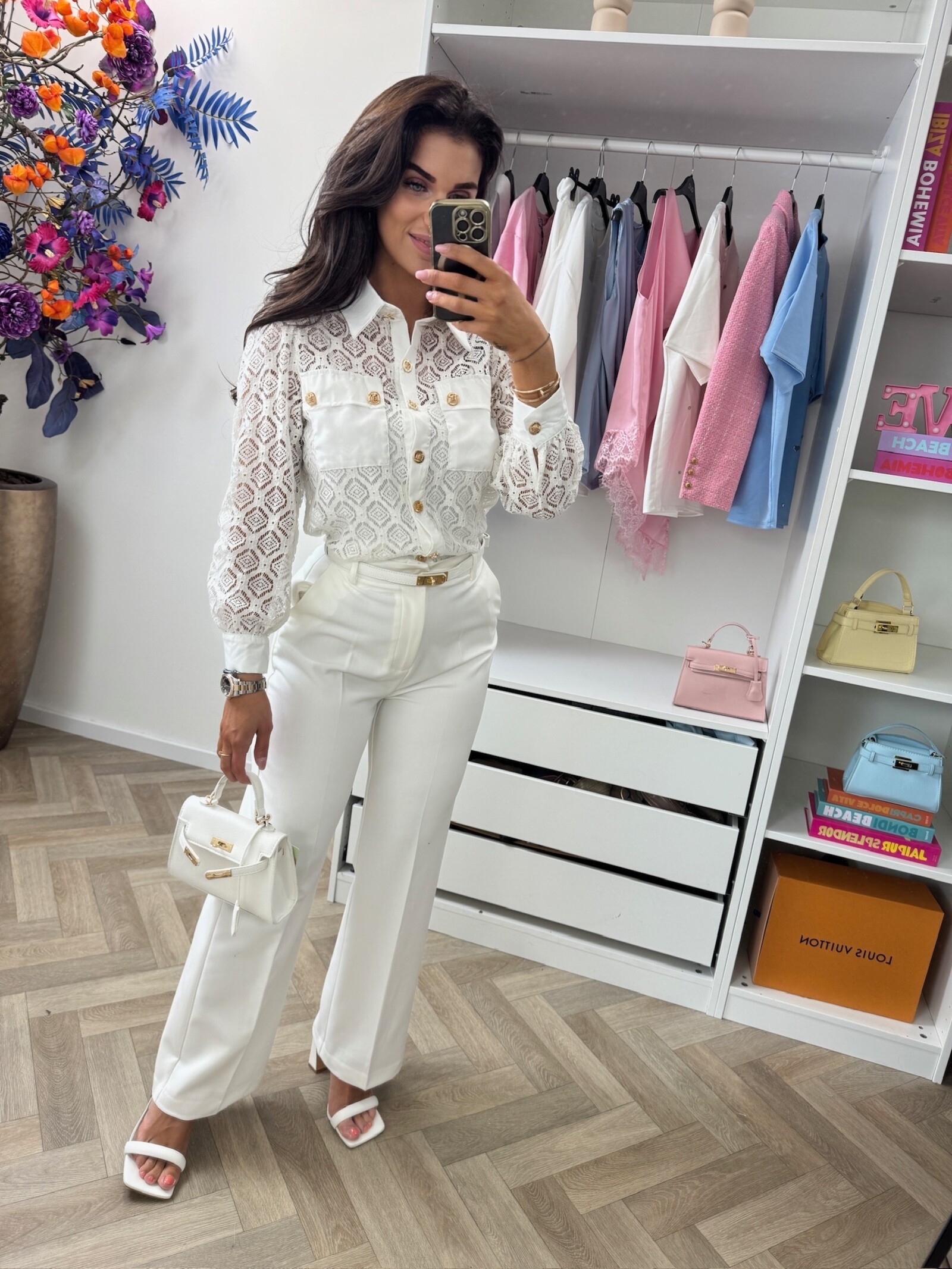 Blouse Leyla Lace VMC2498 Ecru