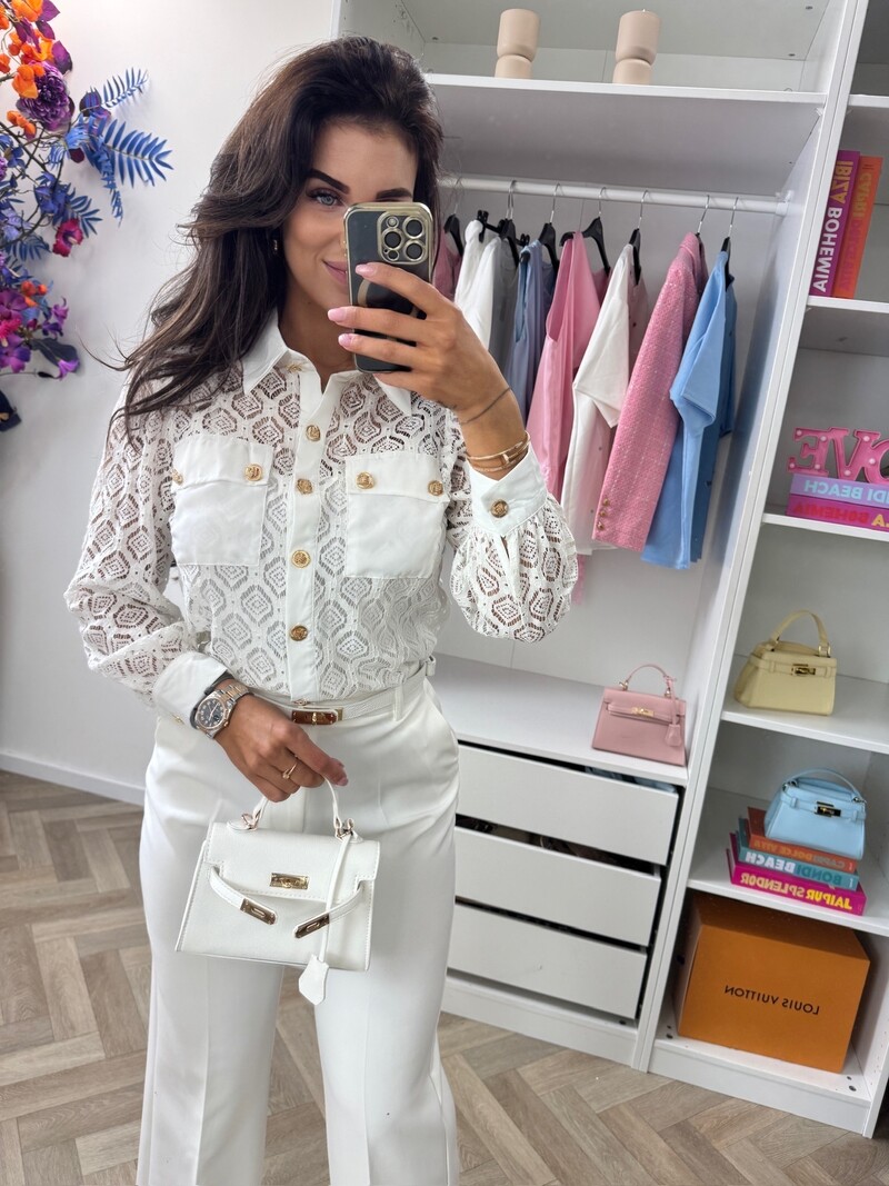 Blouse Leyla Lace VMC2498 Ecru