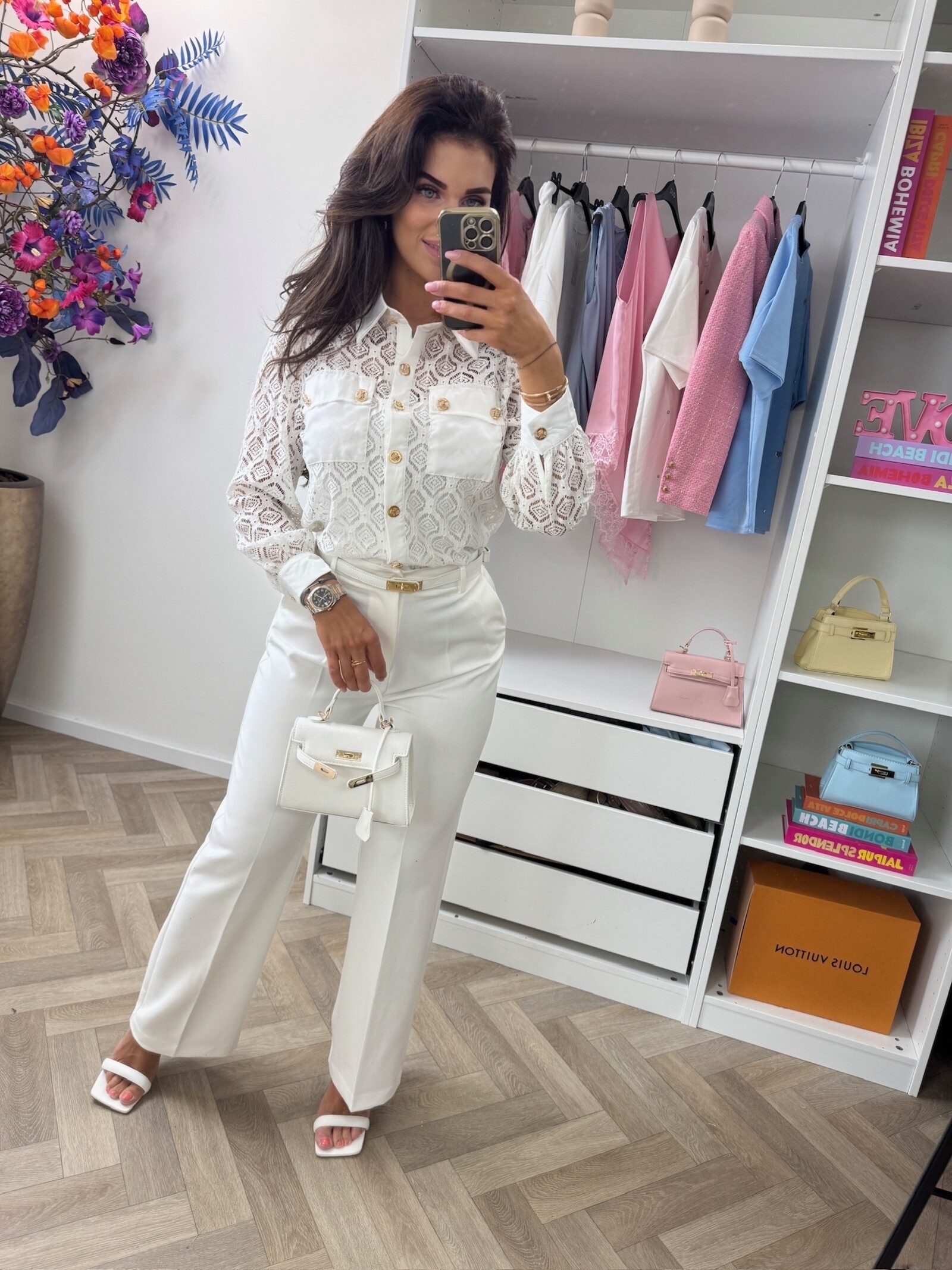 Blouse Leyla Lace VMC2498 Ecru