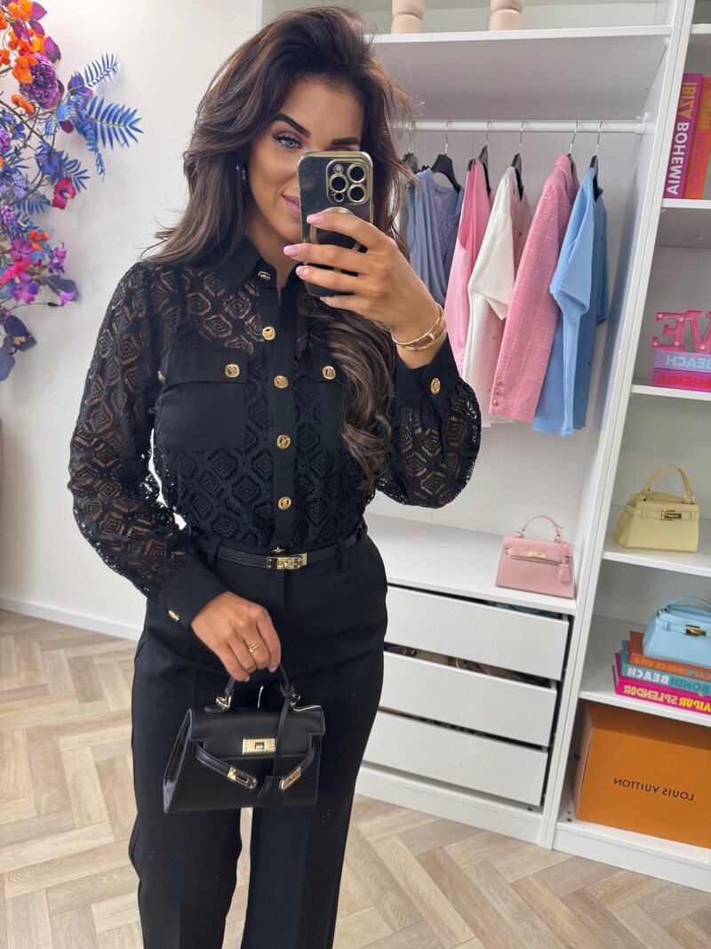 Blouse Leyla Lace VMC2498 Black