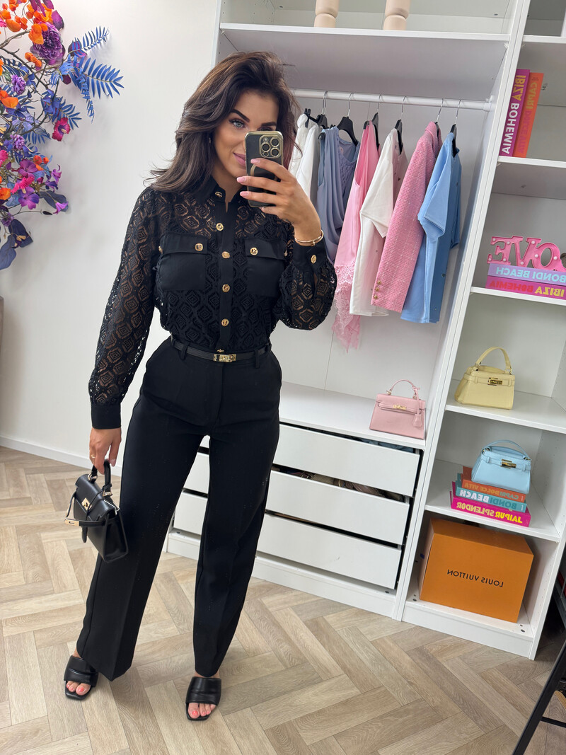 Blouse Leyla Lace VMC2498 Black