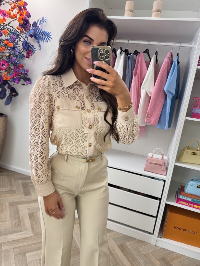 Blouse Leyla Lace VMC2498 Beige
