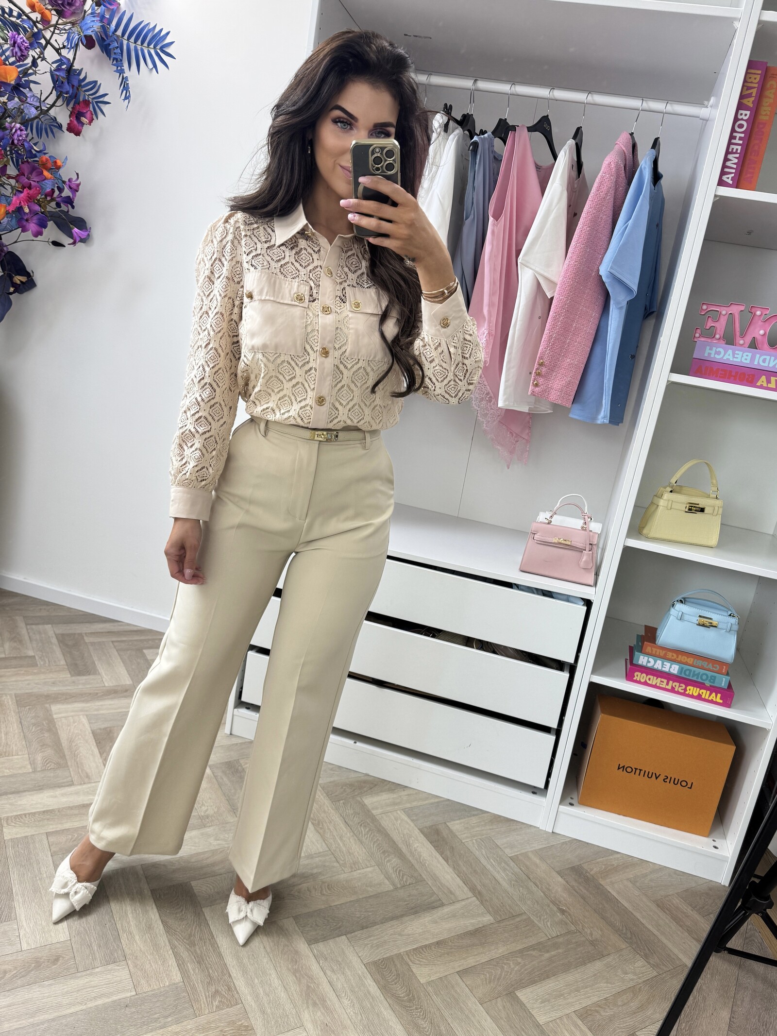 Blouse Leyla Lace VMC2498 Beige